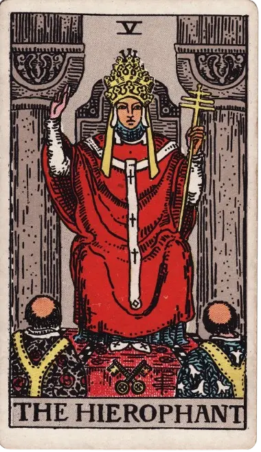 the hierophant tarot card