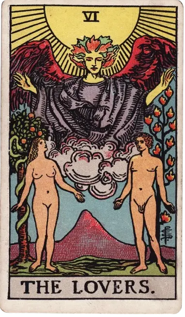 the lovers tarot card