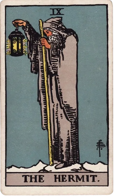 the hermit tarot card