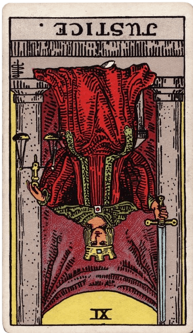 justice tarot card reversed