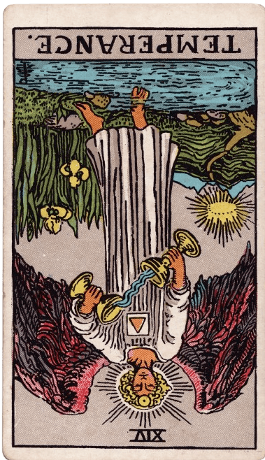 temperance tarot card reversed