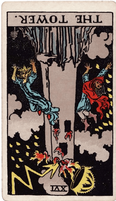 the tower tarot card reversed