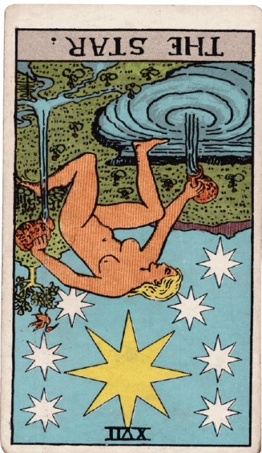 the star tarot card reversed