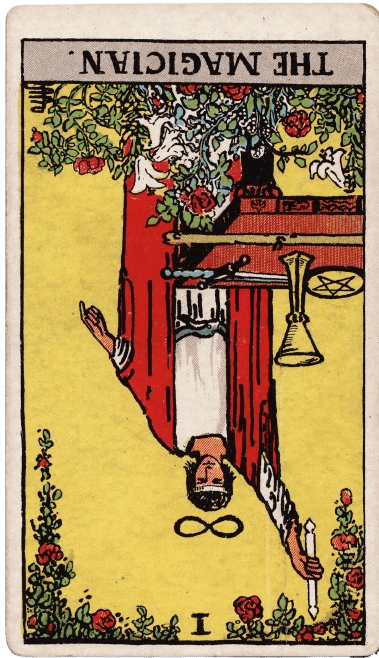 the magician tarot card reversed
