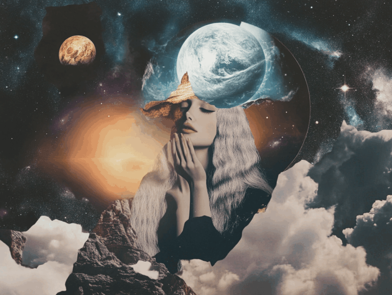 virgo season 2025 surrealist astrology collage