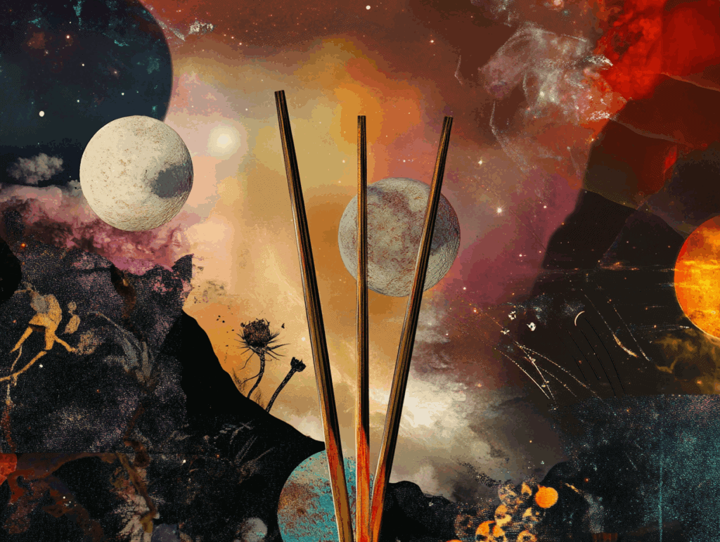 Surrealist astrology collage representing the weekly tarot horoscope for the week of June 14 – June 20, 2026