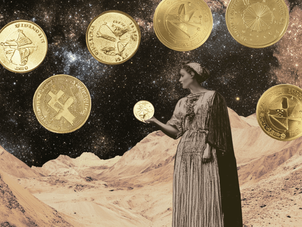 surrealist astrology collage for the weekly tarot horoscope for January 18 - 24, 2026. 