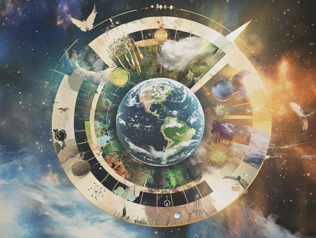 astrology collage representing the 12 zodiac signs