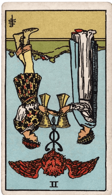 Two of Cups Reversed Meaning