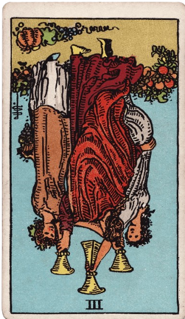 Three of Cups Reversed Meaning