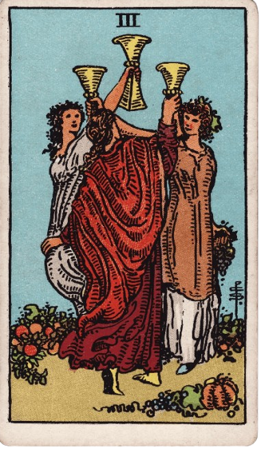 Three of Cups Upright Meaning