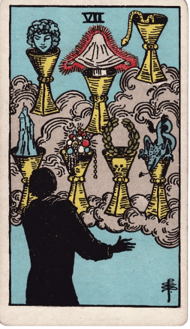 Seven of Cups Upright