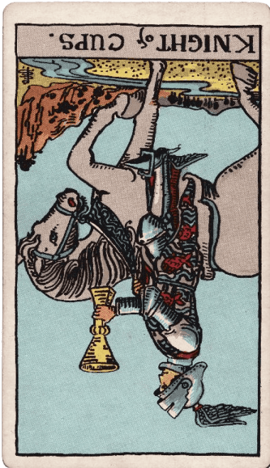 Knight of Cups Reversed Meaning