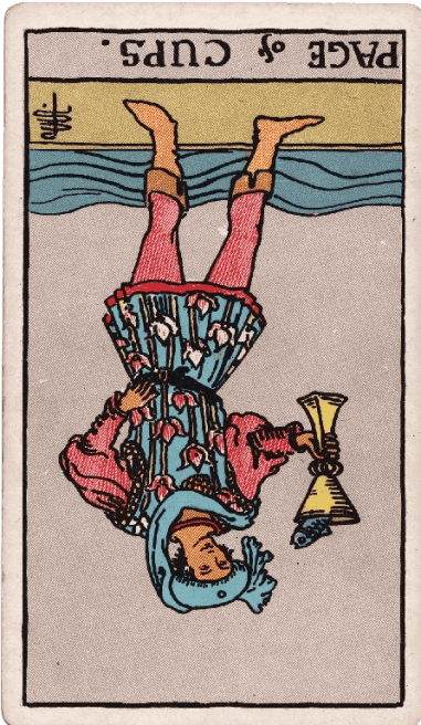 Page of Cups Reversed Meaning