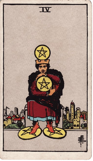 Four of Pentacles Upright Meaning