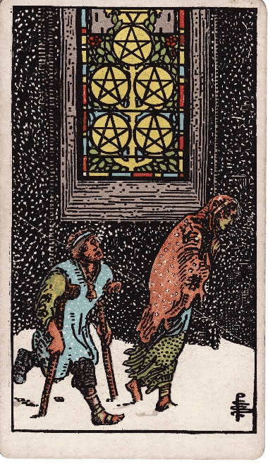 Five of Pentacles Upright Meaning