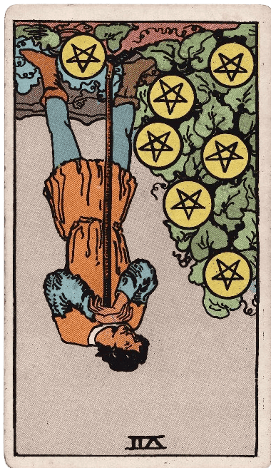 Seven of Pentacles Reversed