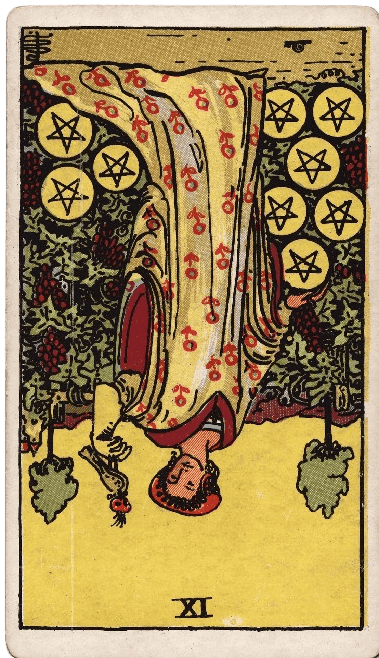 Nine of Pentacles Reversed Meaning