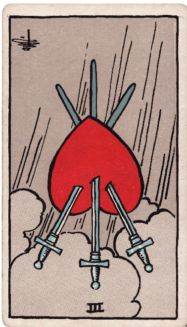 Three of Swords Reversed Meaning