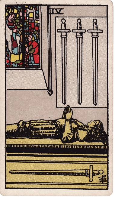 Four of Swords Upright Meaning