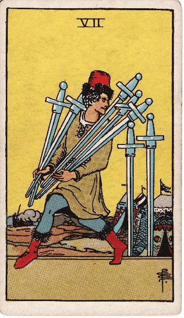 Seven of Swords Upright Meaning