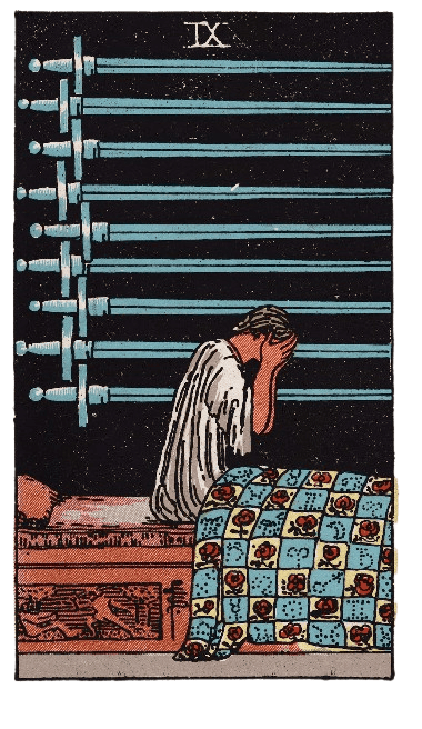 Nine of Swords Upright Meaning