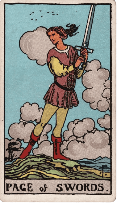 Page of Swords Upright Meaning