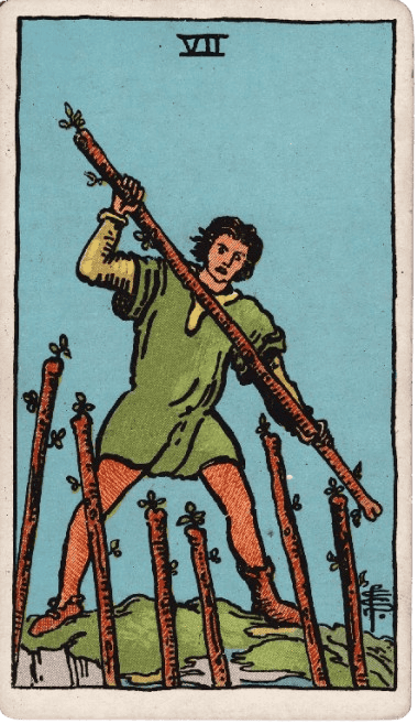 Seven of Wands Upright