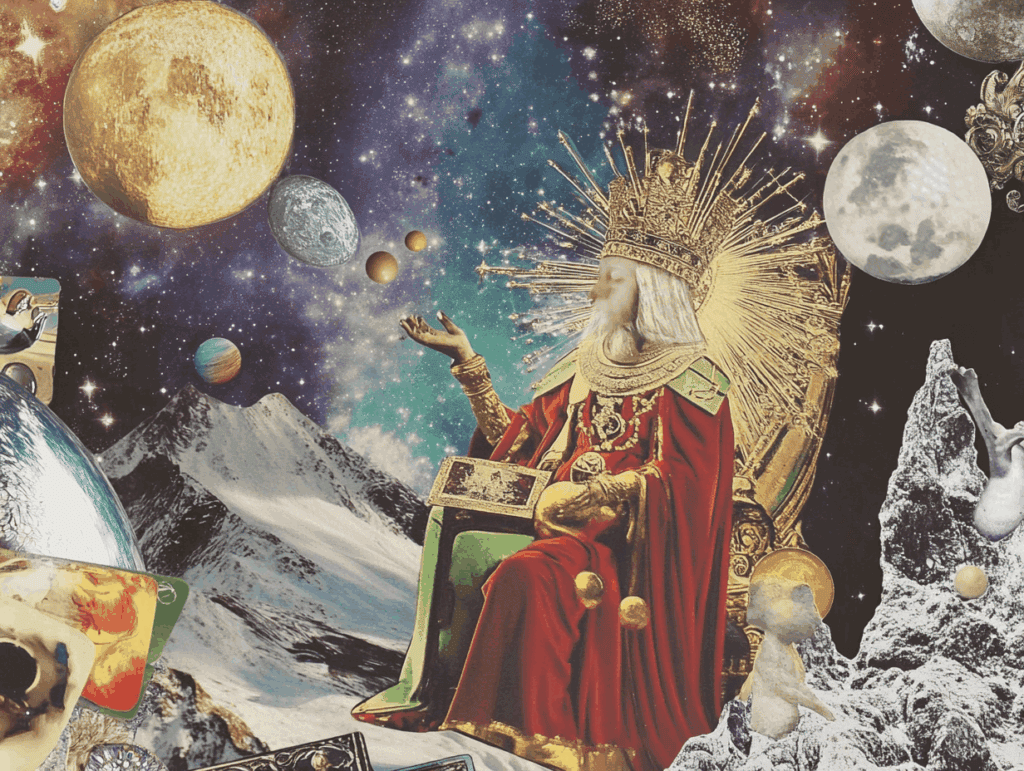 urrealist astrology collage representing the weekly tarot horoscope for the week of May 24 – May 30, 2026