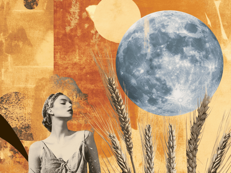 new moon in virgo 2026 surrealist collage
