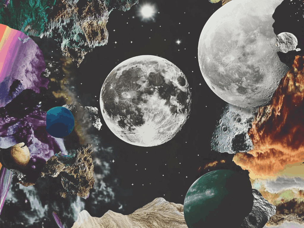 Surrealist astrology collage of the Tarot Horoscope forecast for the week of October 25 –31, 2026